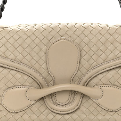 Bottega Veneta Nappa Intrecciato Rialto Shoulder Bag Nude 8 of 11
