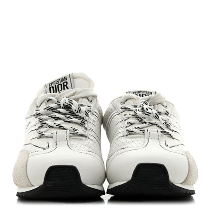 Christian Dior Calfskin Nylon Womens D-Sketch Sneakers 40 White 3 of 9