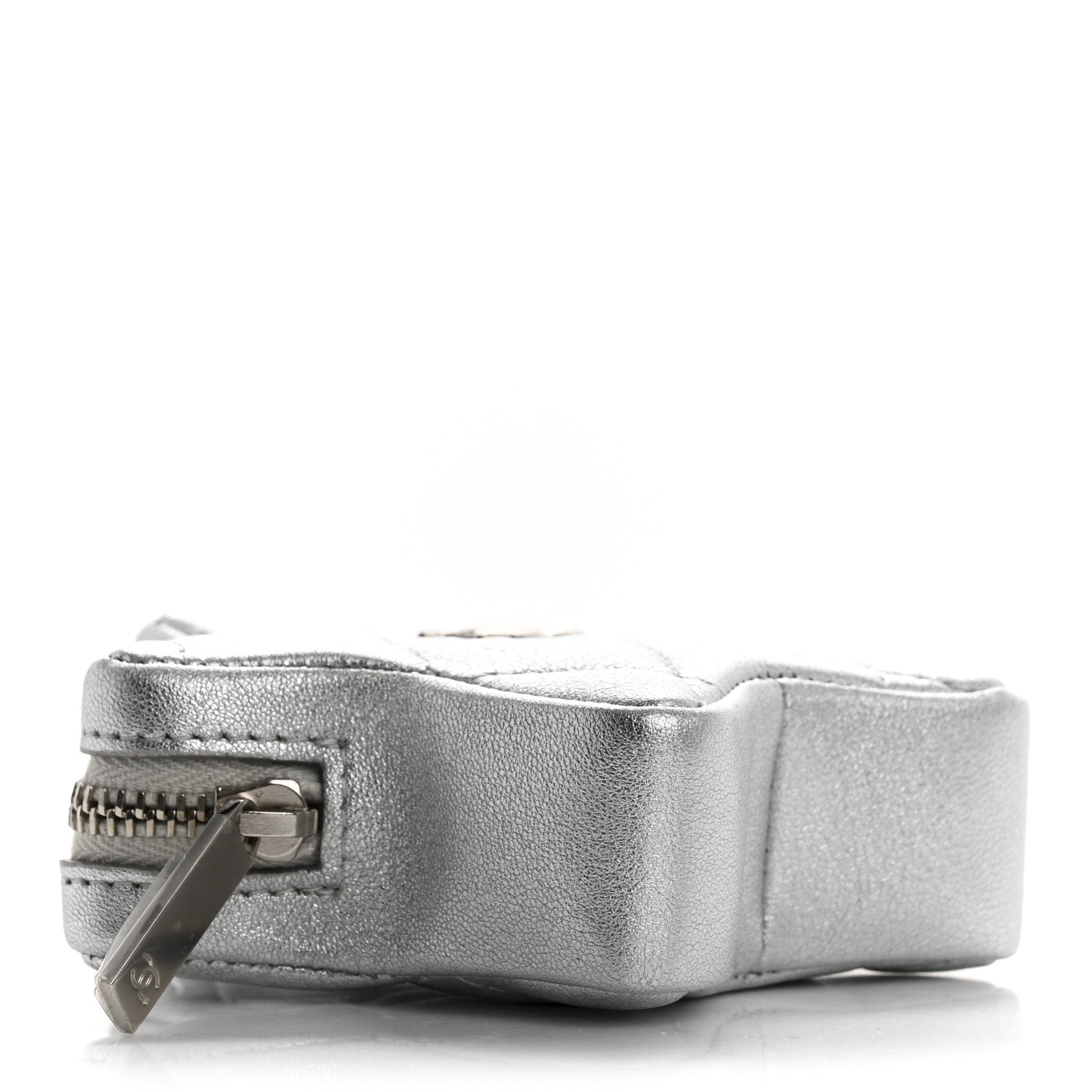Chanel Metallic Lambskin Walk Of Fame Star Clip On Coin Purse Silver 4 of 7