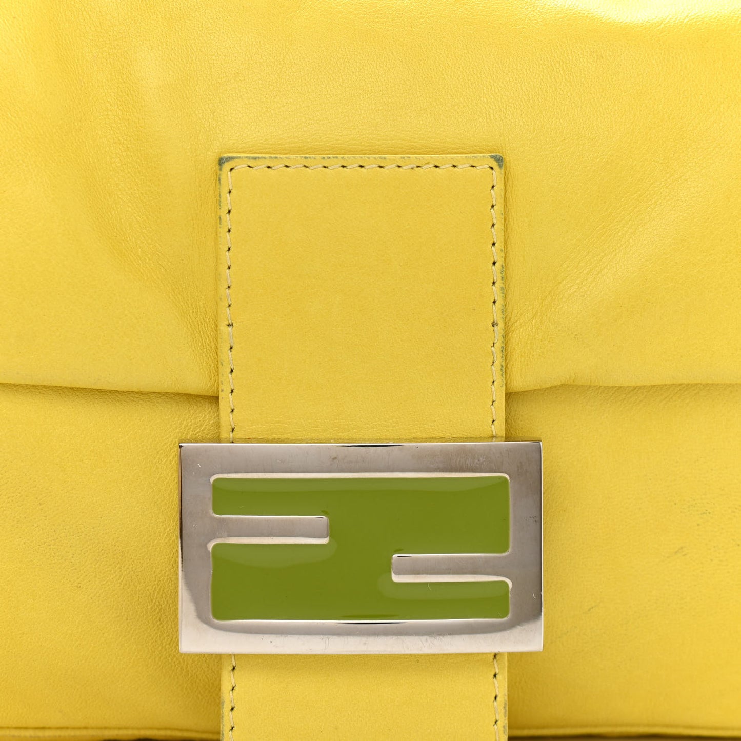 Calfskin Baguette Yellow