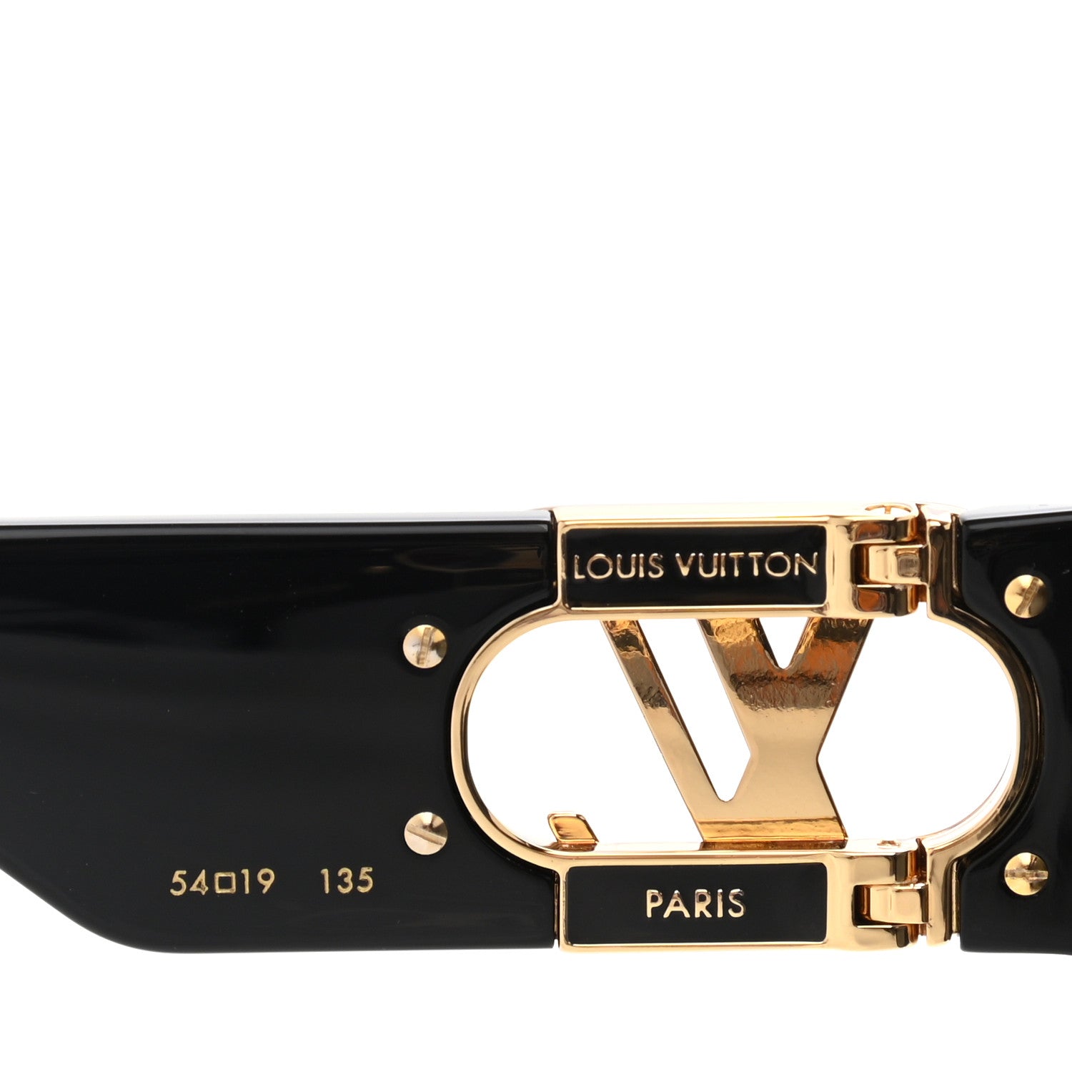 Louis Vuitton Acetate LV Link Square Sunglasses Z1478E Black 5 of 8