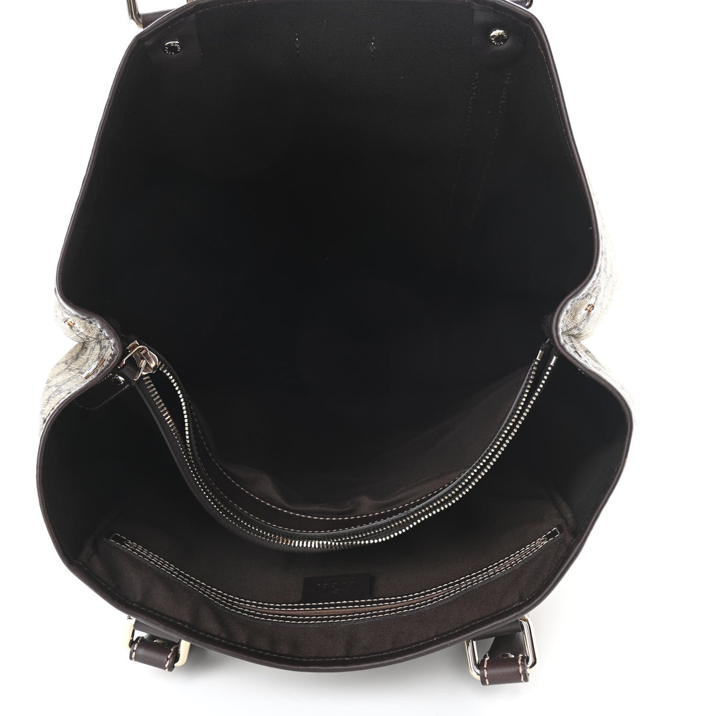 GG Plus Monogram Joy Vertical Tote Dark Brown