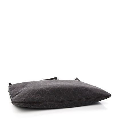 Gucci Denim Monogram Messenger Bag Dark Brown 3 of 9