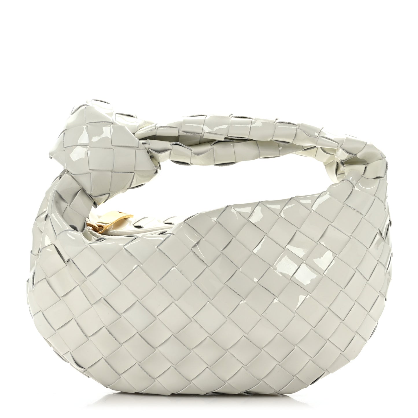 Patent Nappa Intrecciato Mini Jodie White