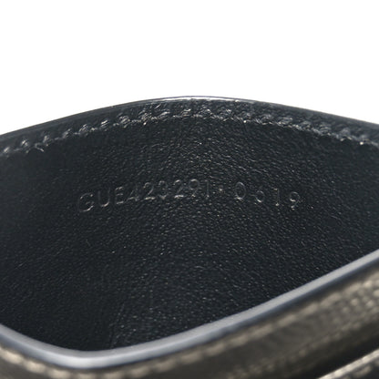 Saint Laurent Metallic Grain De Poudre Matelasse Chevron Monogram Credit Card Case Platino 7 of 7