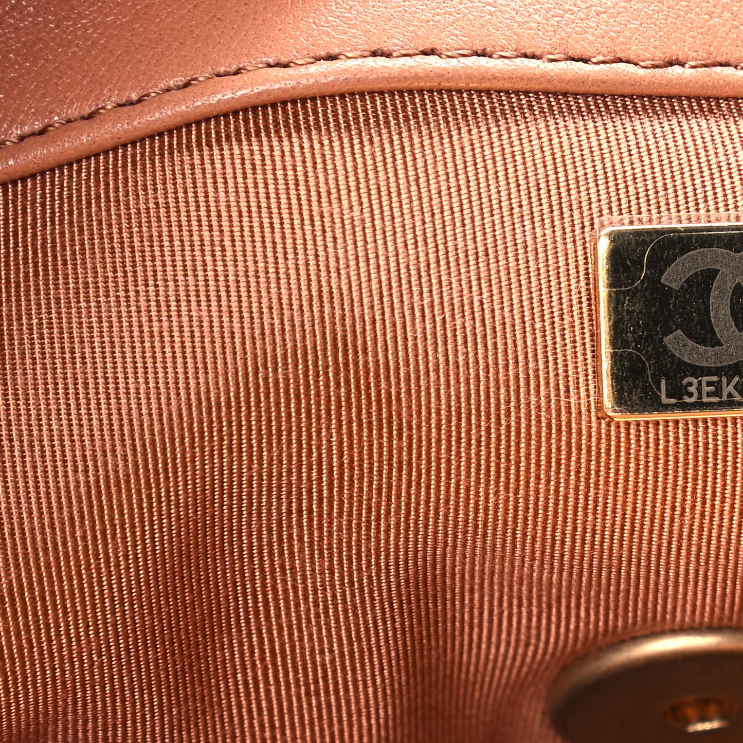 Lambskin Quilted Medium Chanel 19 Flap Brown