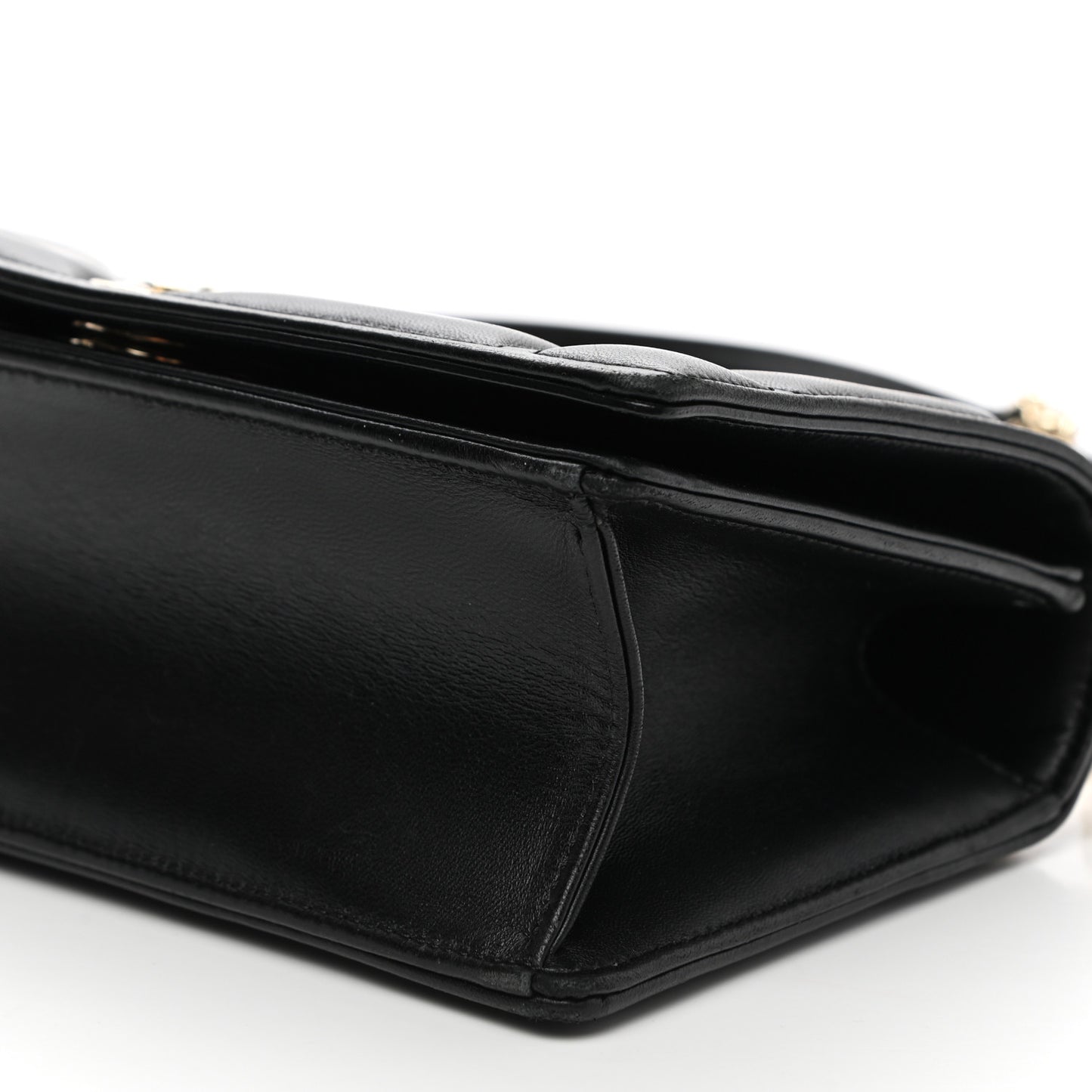 Lambskin Medium Diorama Flap Bag Black