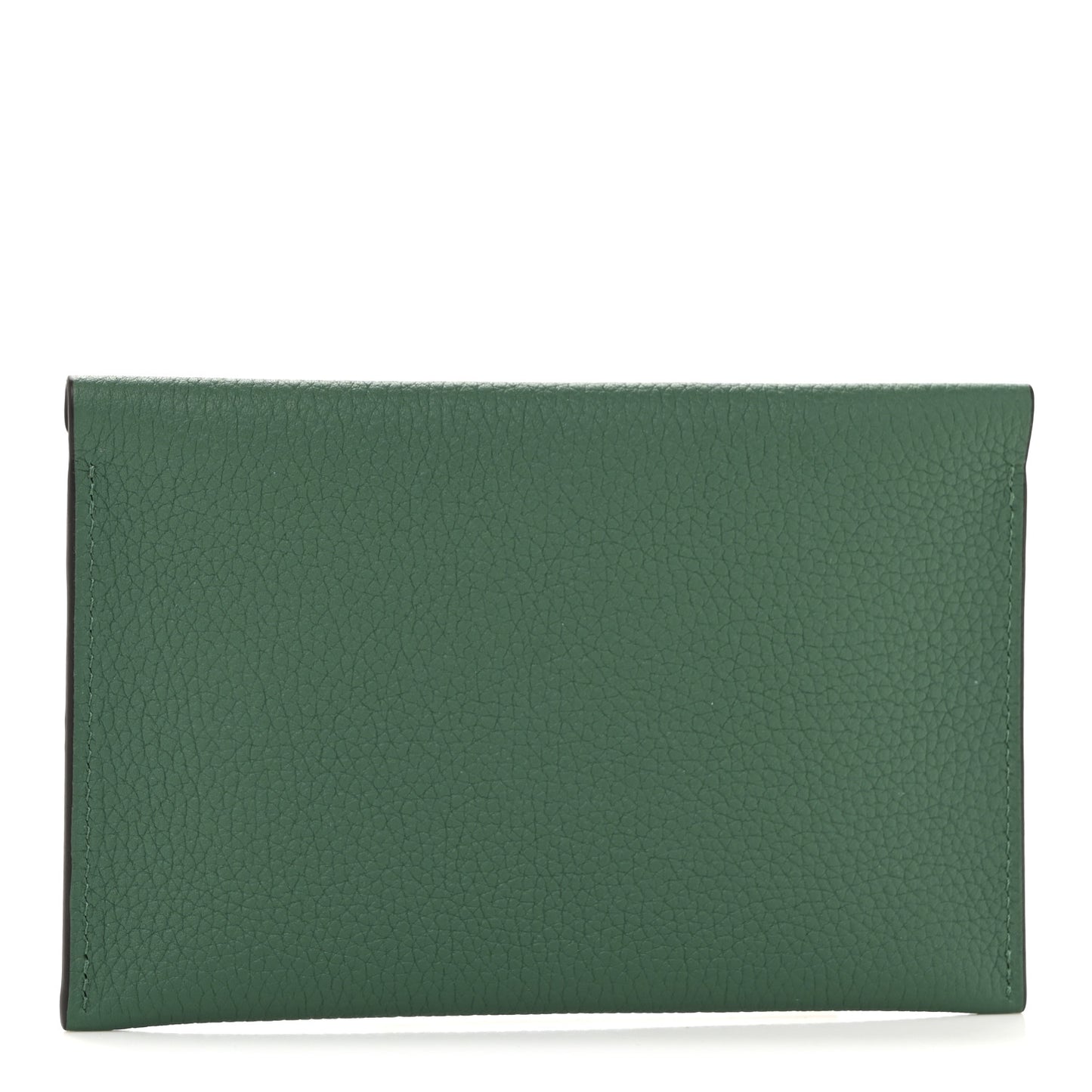 Taurillon Blush Envelope Passport Holder Emerald Tourterelle