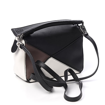Loewe Calfskin Mini Puzzle Bag Black Taupe 2 of 9