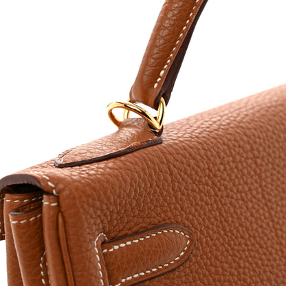 Hermes Togo Kelly Retourne 32 Gold 14 of 17