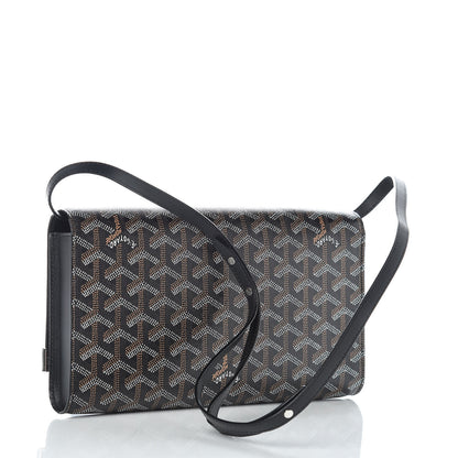 Goyard Goyardine Monte Carlo Bois Clutch With Strap Black 3 of 10