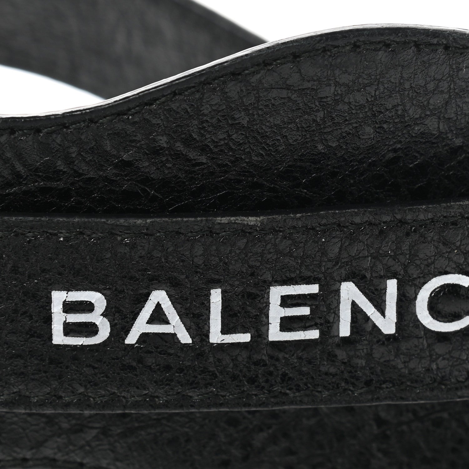 Balenciaga Agneau Classic Hardware Logo Shoulder Strap Black 5 of 5