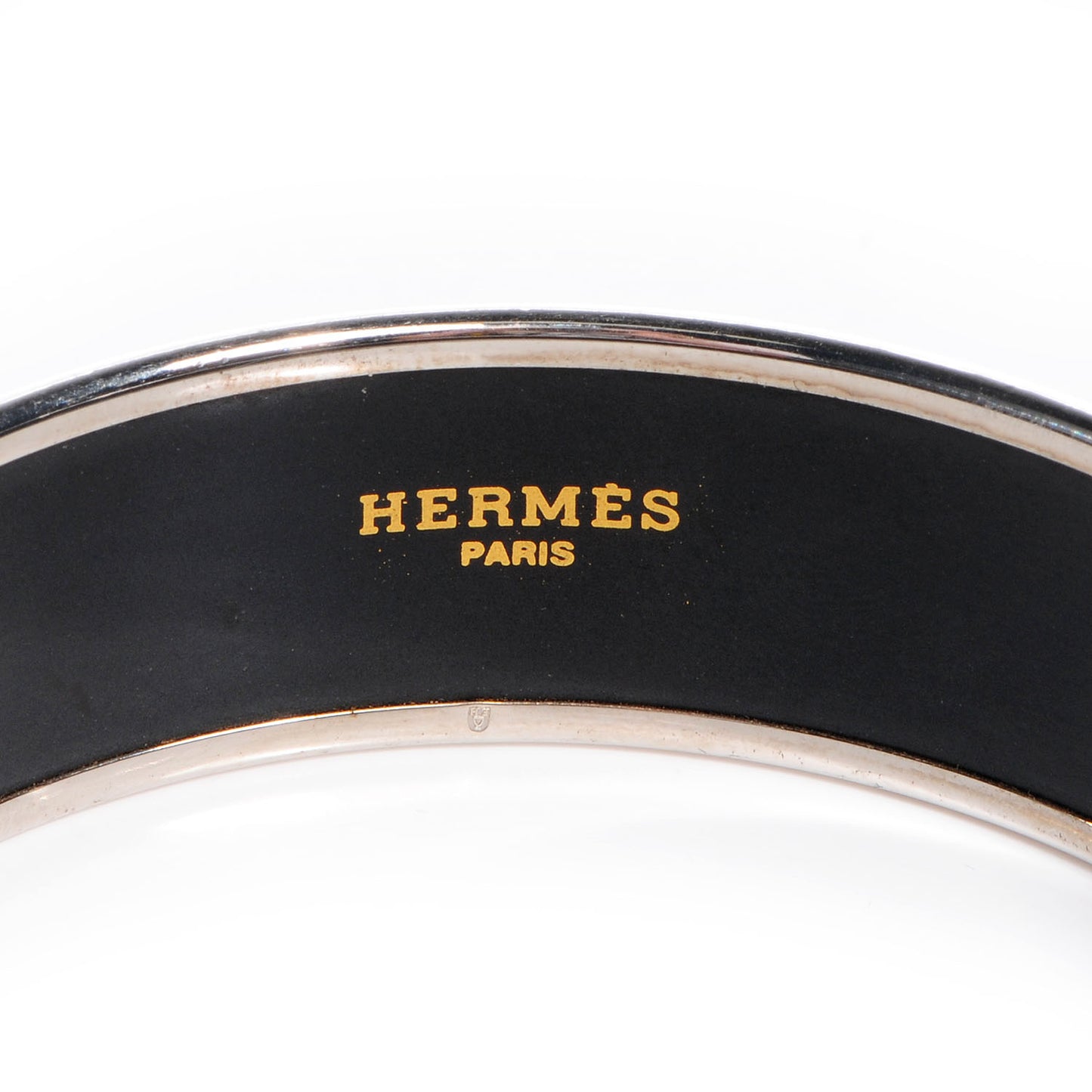 Enamel Printed Petits Chevaux De Hongrie Wide Bracelet 70 Bleu