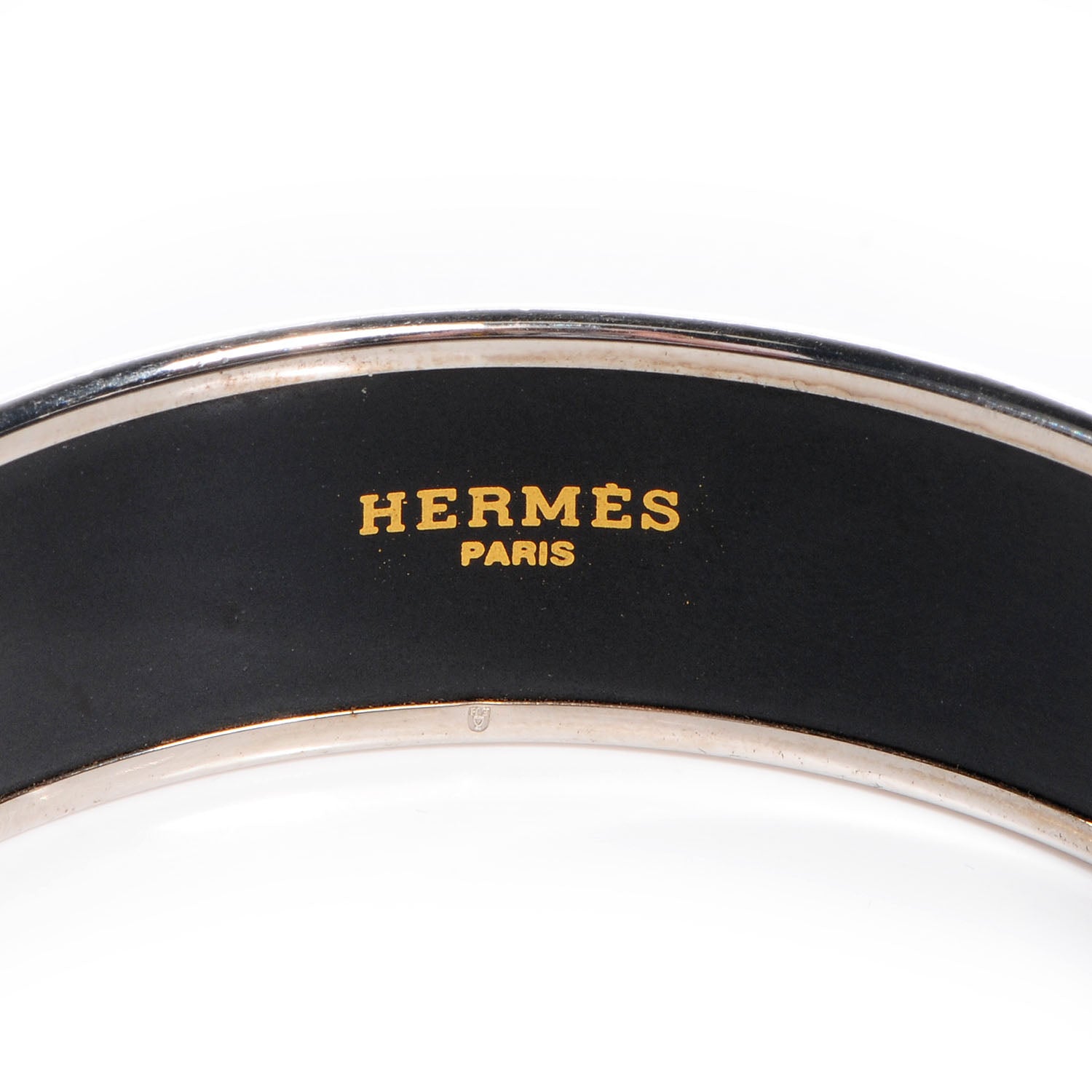 Hermes Enamel Printed Petits Chevaux De Hongrie Wide Bracelet 70 Bleu 3 of 6