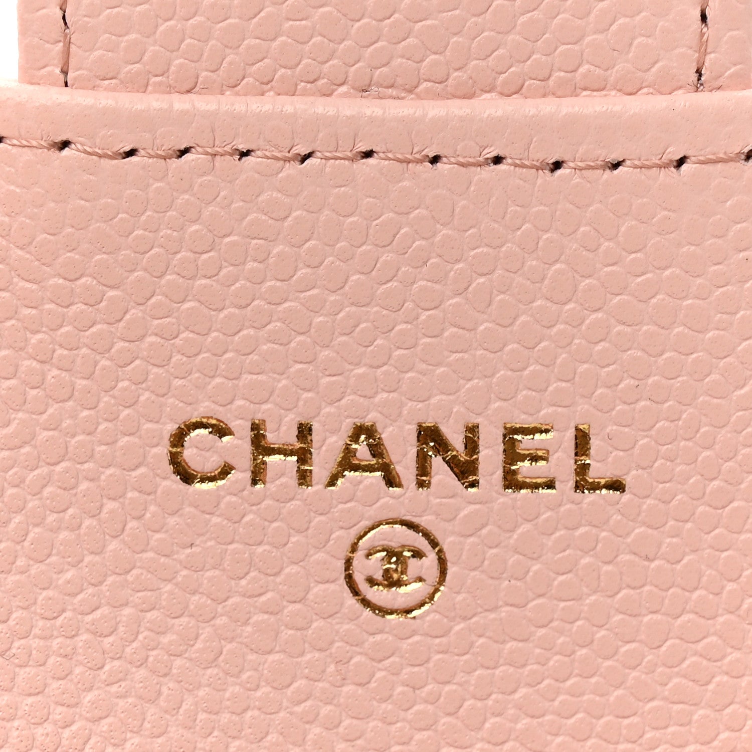 Chanel Caviar Quilted Flap Card Holder Wallet Light Pink 6 of 9