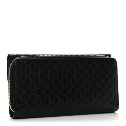 Gucci Soft Microguccissima Continental Zip Wallet Black 3 of 10