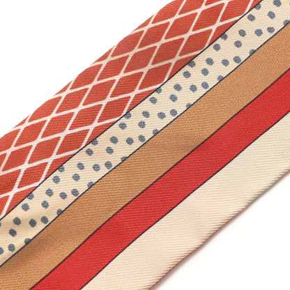Hermes Silk Twilly Grand Theatre Nouveau Rouge Rose Multicolor 5 of 5
