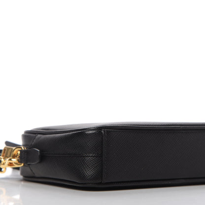 Prada Saffiano Lux Small Camera Crossbody Bag Black 6 of 10