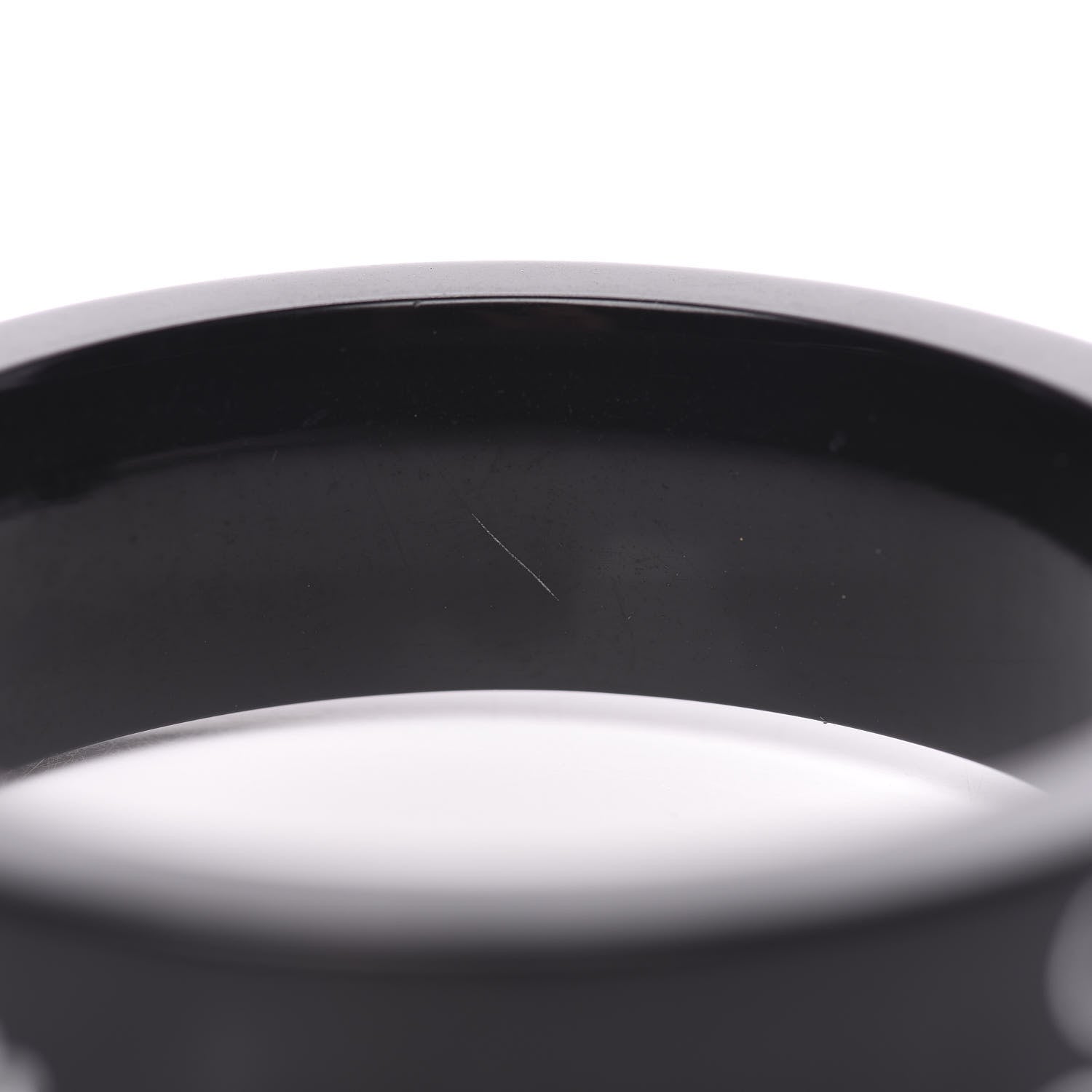 Chanel Resin Coco Bangle Bracelet Black 5 of 6