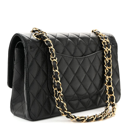 Chanel Caviar Quilted Medium Double Flap Black 3 of 10