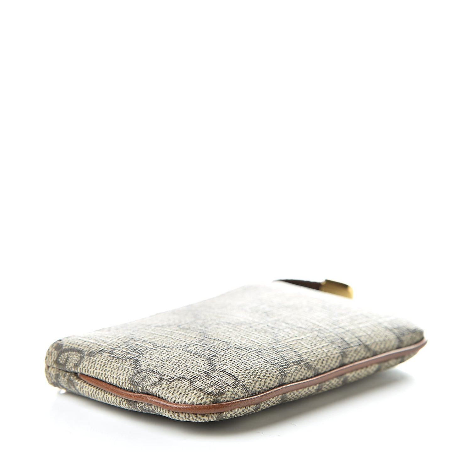 GG Supreme Monogram Key Case Brown