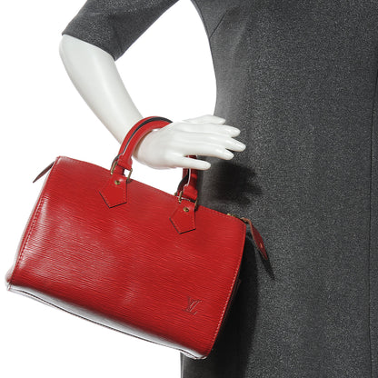Louis Vuitton Epi Speedy 25 Rouge 2 of 7