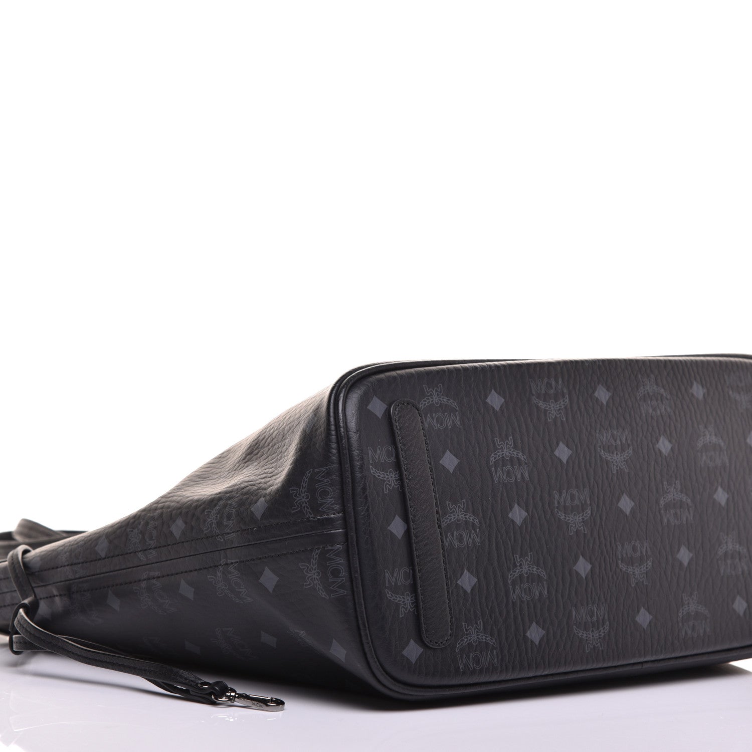 MCM Visetos Medium Liz Reversible Shopper Tote Black 13 of 16