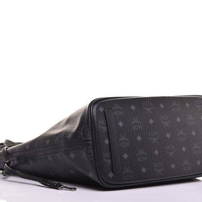 MCM Visetos Medium Liz Reversible Shopper Tote Black 13 of 16