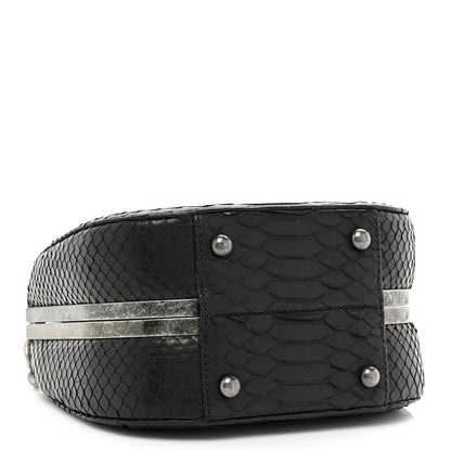 Chanel Snakeskin Box Kisslock Crosssbody Black 4 of 14