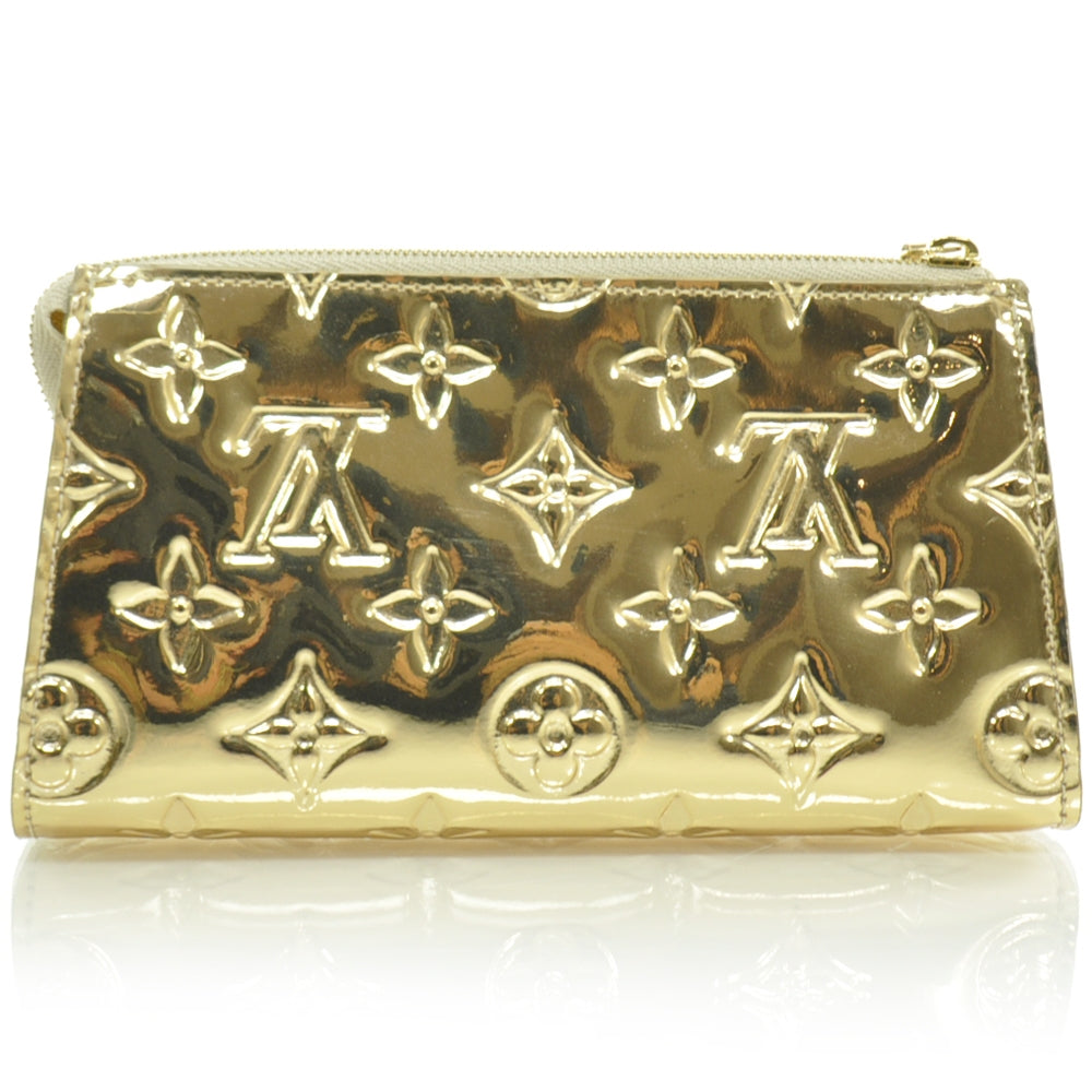 Louis Vuitton Monogram Miroir Trousse Cosmetic Bag Gold 3 of 9