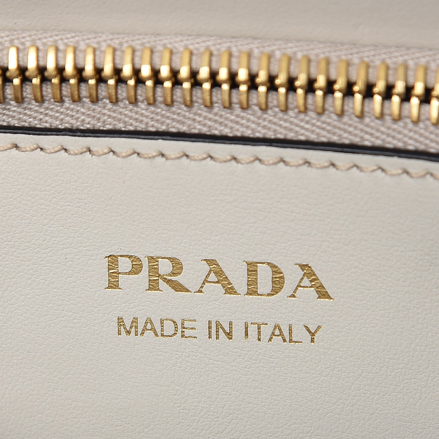 Prada Saffiano Cuir Calfskin Medium Monochrome Top Handle Tote Talco 8 of 9