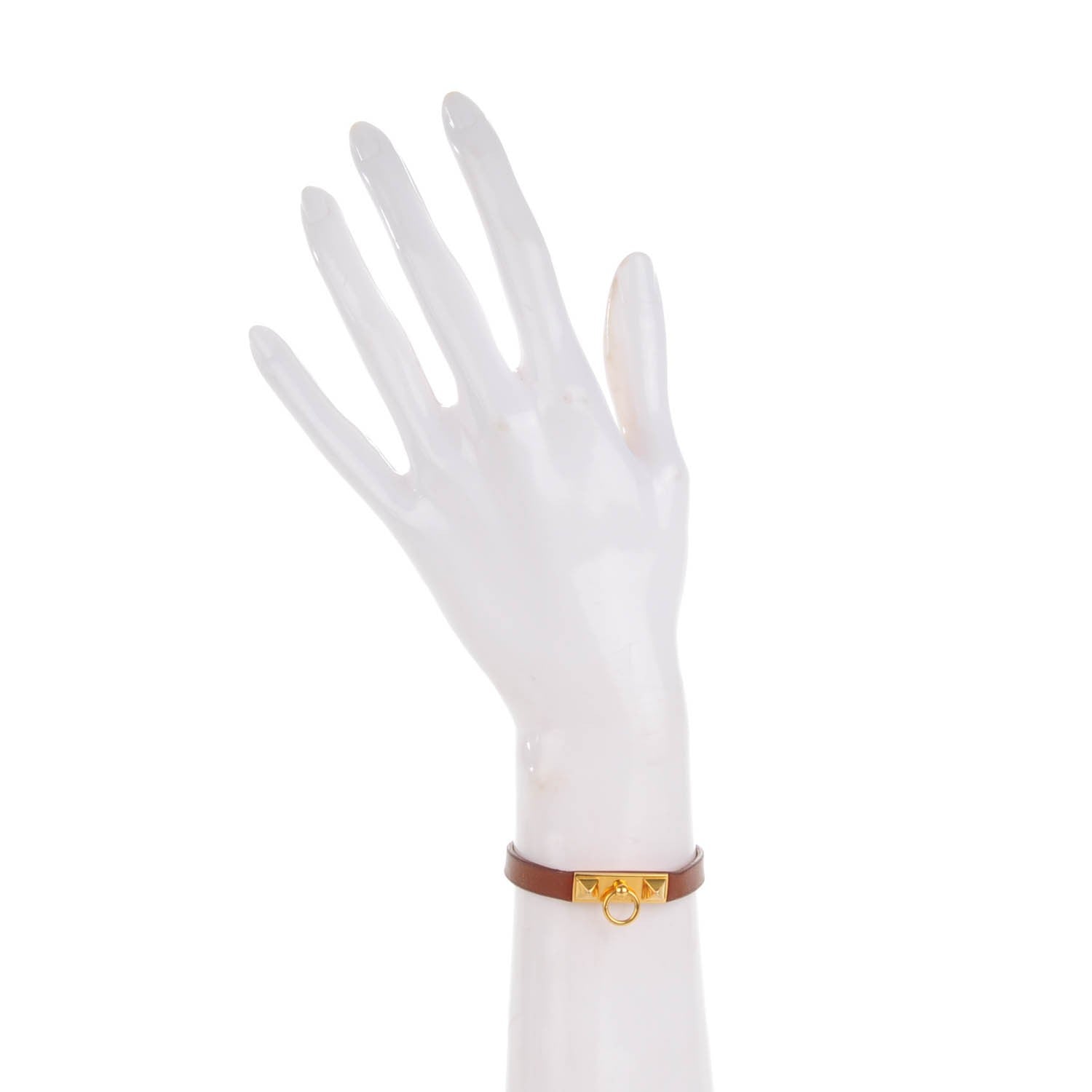 Hermes Barenia Micro Rivale Bracelet XS Fauve 2 of 7