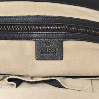 Gucci Pebbled Calfskin Medium 1973 Top Handle Satchel Black 6 of 12
