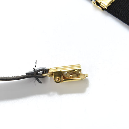 Chanel Logo Suspenders Black White 4 of 6