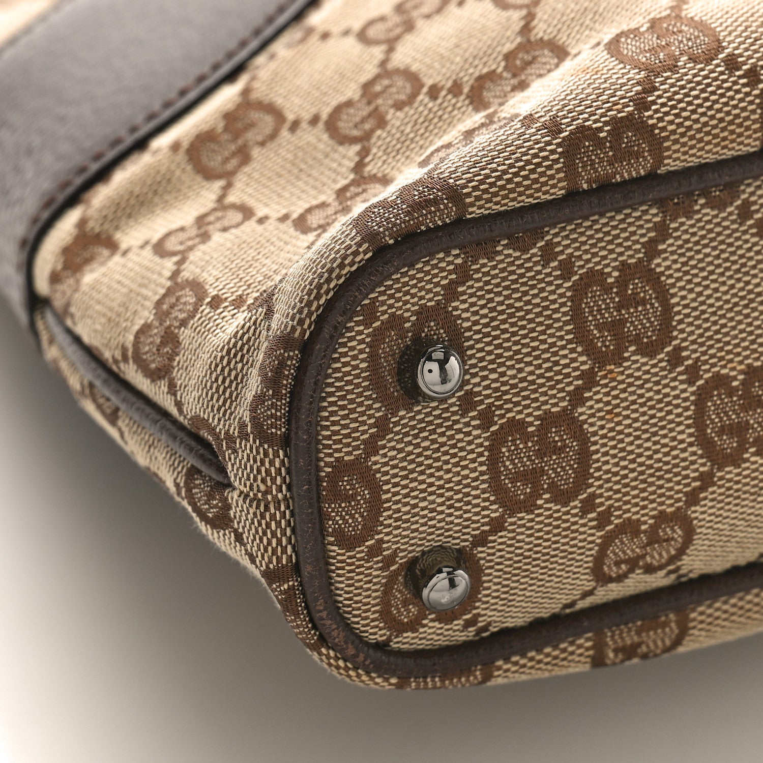 Gucci Monogram Shoulder Bag Dark Brown 8 of 9