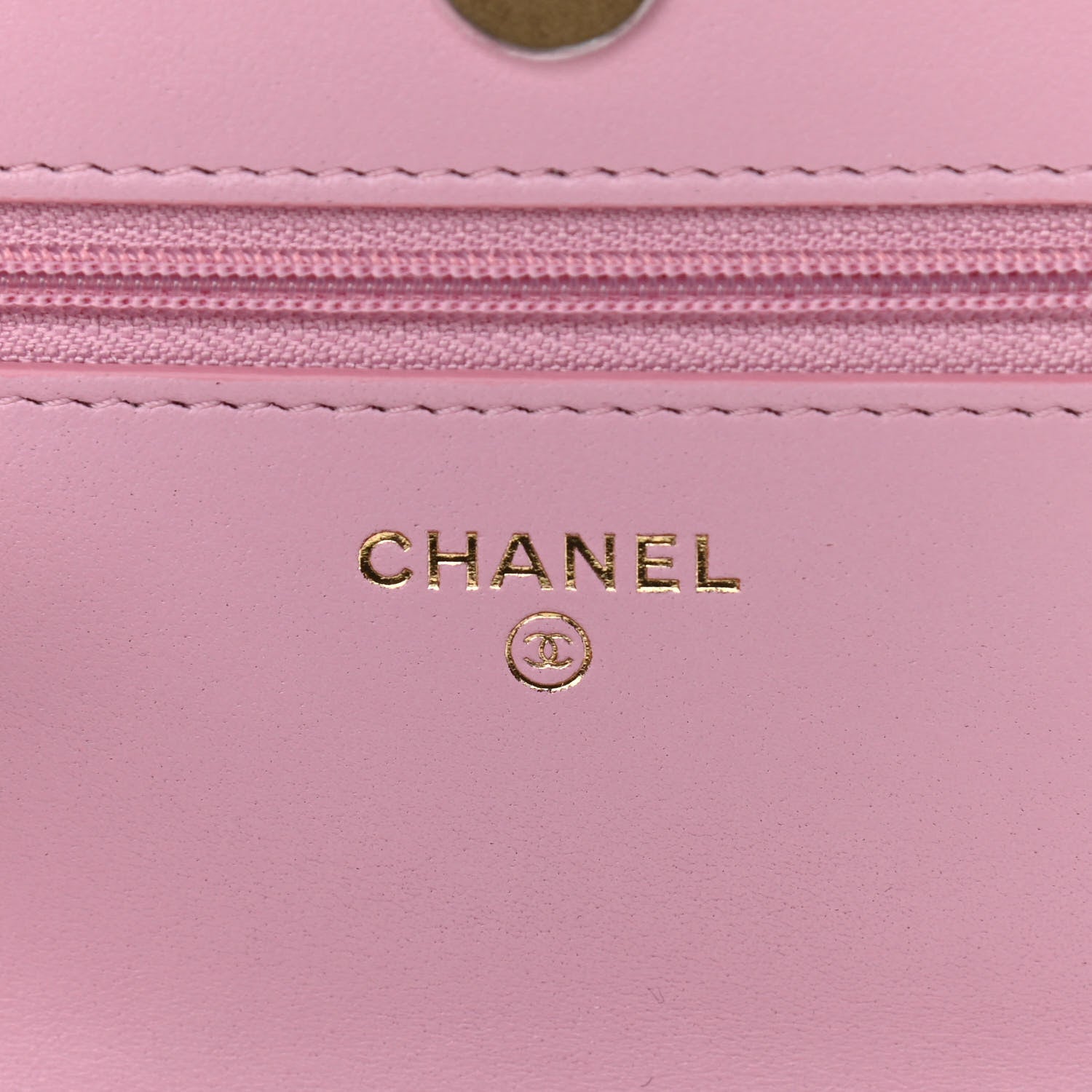 Chanel Shiny Caviar Quilted Pick Me Up Wallet On Chain WOC Pink 8 of 12