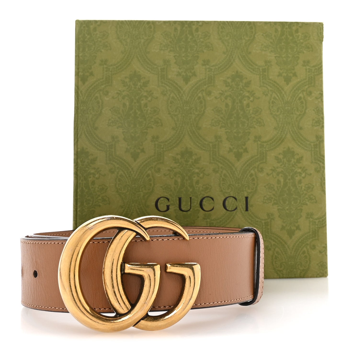 Calfskin Double G 40mm Belt 80 32 Tan