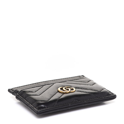 Gucci Calfskin Matelasse GG Marmont Card Holder Black 4 of 10