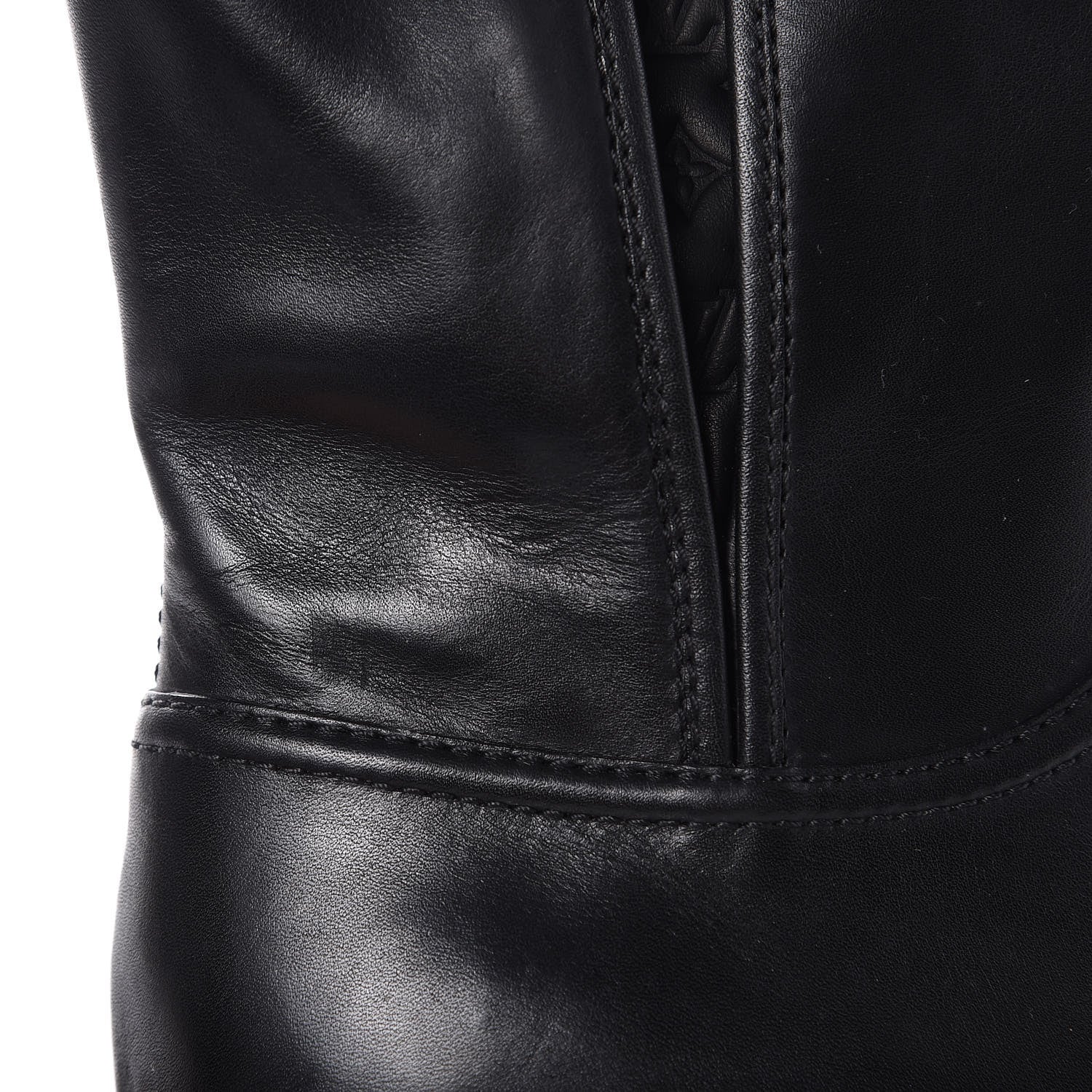 Louis Vuitton Calfskin Monogram Suzy Boots 36.5 Black 6 of 10