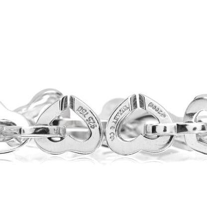 Tiffany Sterling Silver 18K Yellow Gold Heart Links Bracelet 4 of 4