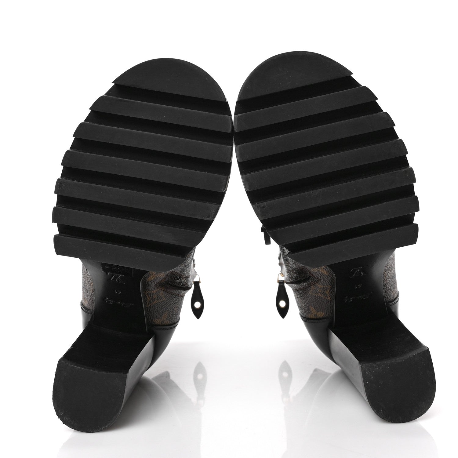 Louis Vuitton Patent Calfskin Monogram Star Trail Ankle Boots 41 Black 5 of 6