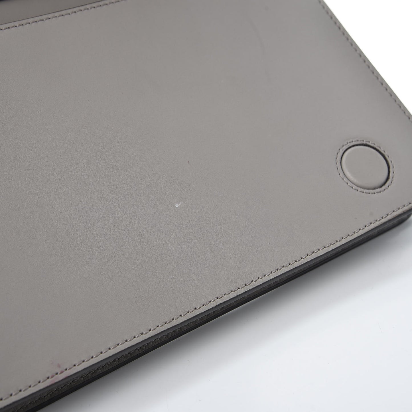 Calfskin Lady Bamboo Shoulder Bag Grey