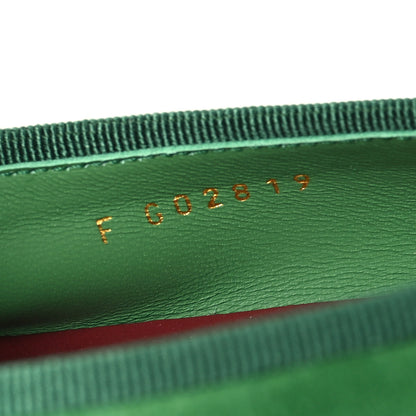 Chanel Suede Patent Cap Toe CC Ballerina Flats 37.5 Green 9 of 10