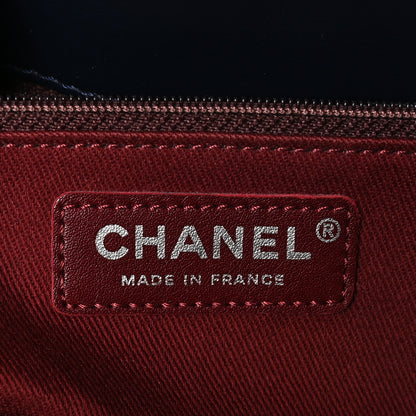 Chanel Patent Quilted Large Coco Shine Shopping Tote Navy 6 of 10