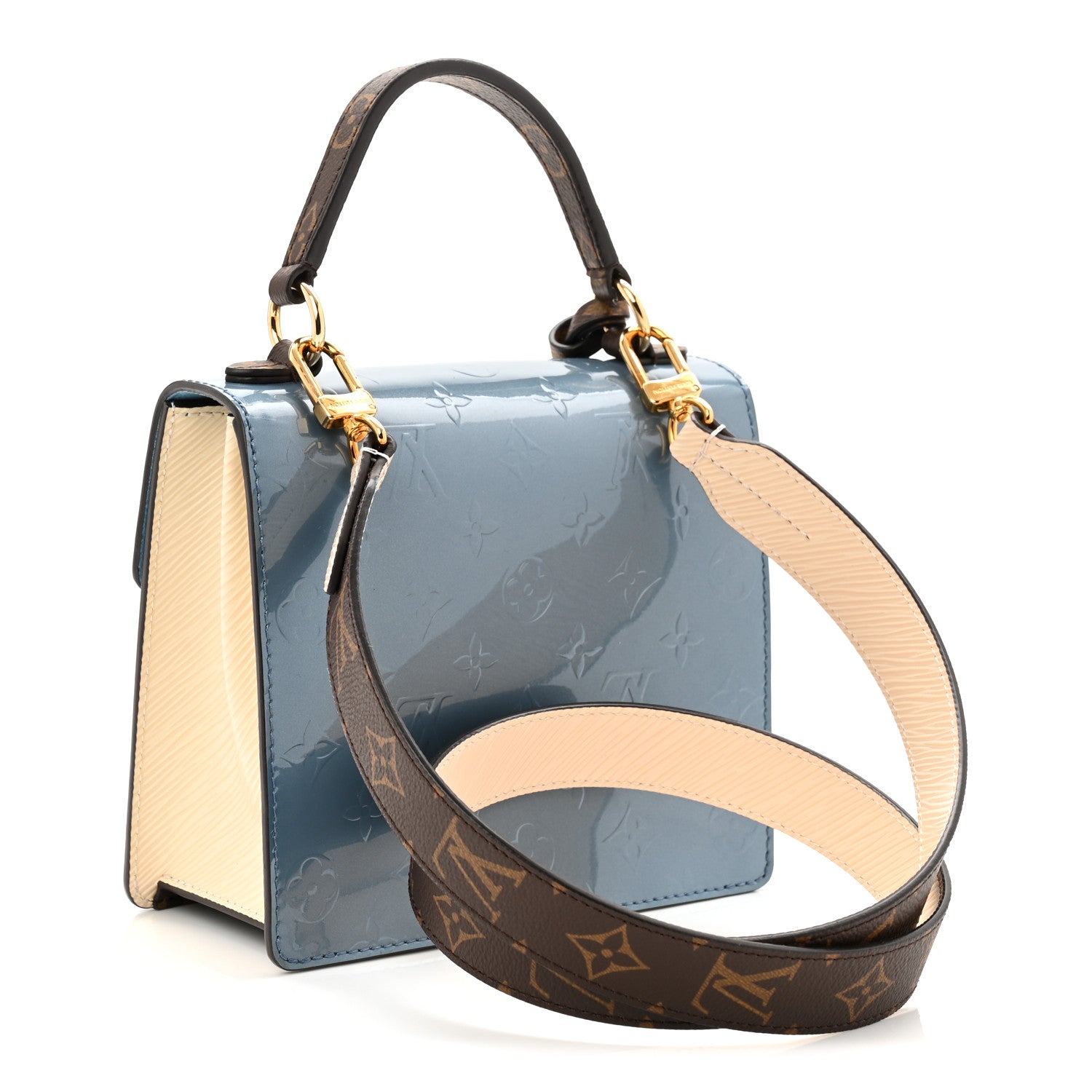Louis Vuitton Vernis Epi Monogram Spring Street Light Blue 5 of 19