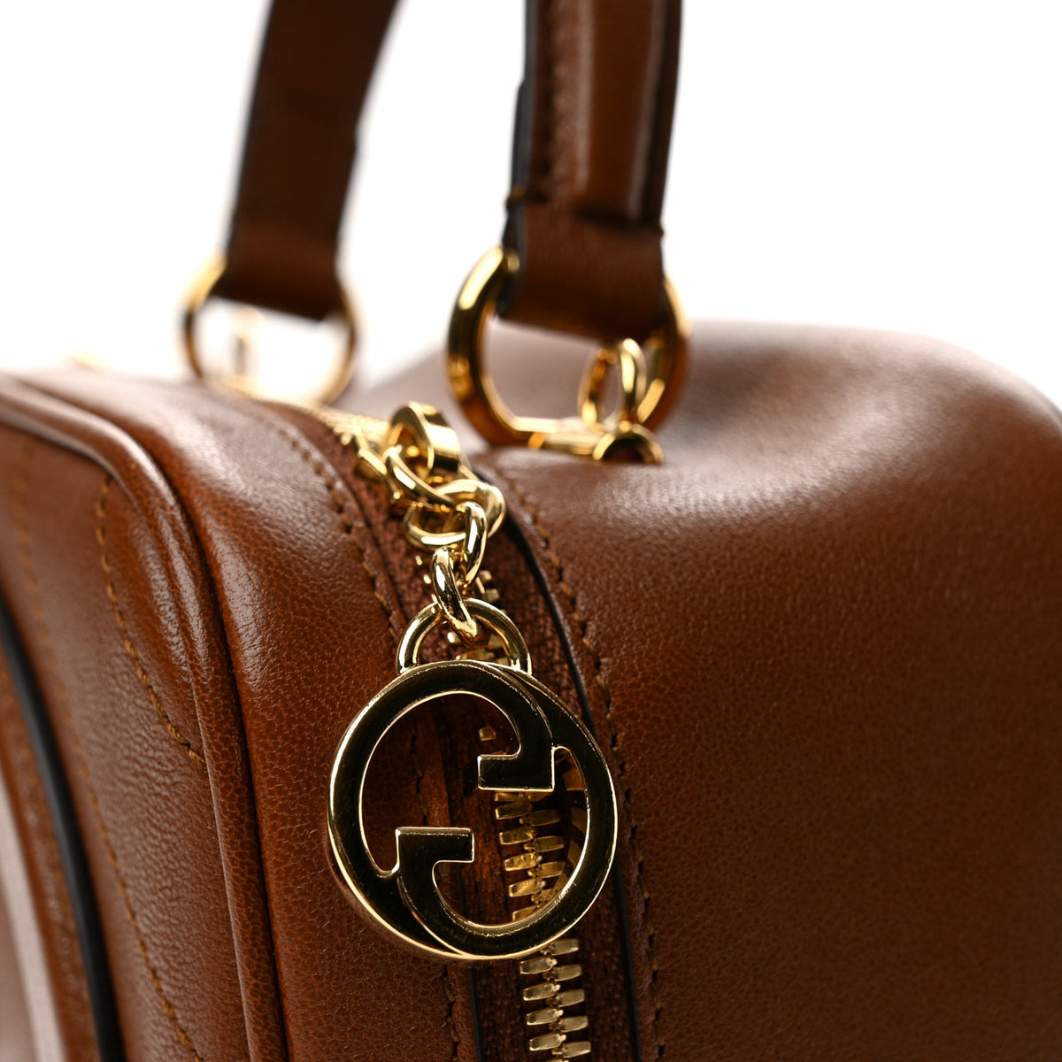 Gucci Sakai Be Green Calfskin Diagonal Stitched Blondie Top Handle Bag Cuir 11 of 12