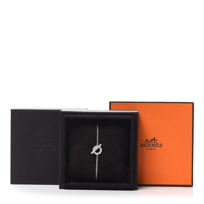 Hermes 18K White Gold Diamond Finesse Bracelet ST 6 of 6