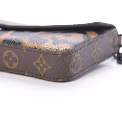 Louis Vuitton Monogram Animal Print Pochette Felicie Chain Wallet 12 of 13