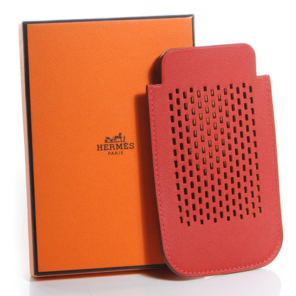 Hermes Swift Leather iPhone 4 4S Case Vermillion and Orange 6 of 6