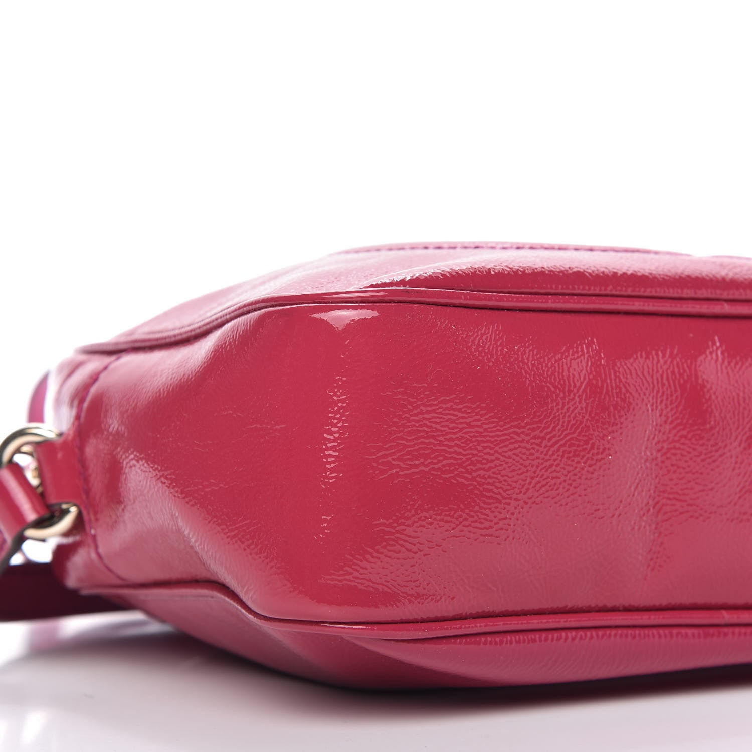 Gucci Soft Patent Small Soho Disco Bag Bright Bougainvillea 6 of 9